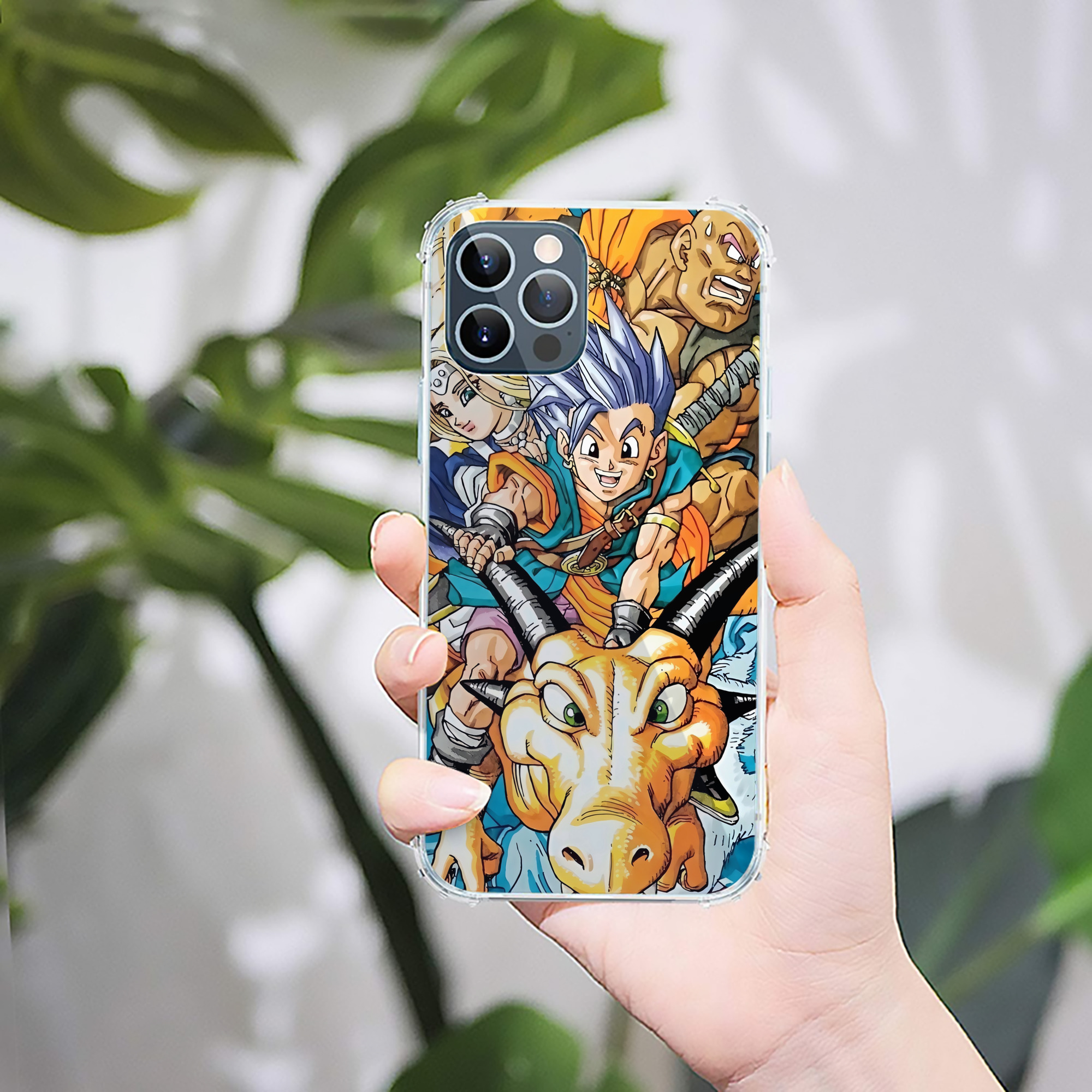 （画像用） ドラゴンクエスト Doragon Kuesuto Dragon Quest 【iPhone 12シリーズ対応】透明スマホケース（クリアソフトケース）